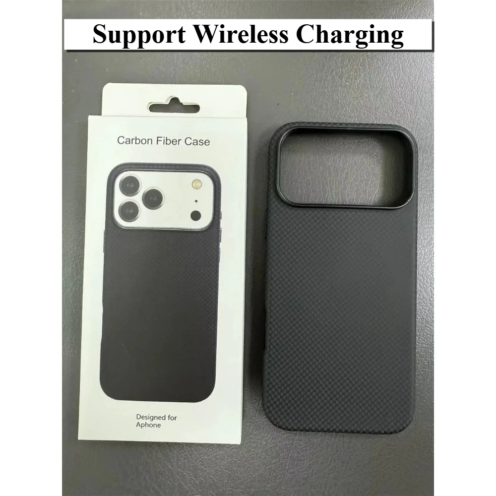 

Kevlar Carbon Fibre Texture Case For IPhone 17 Pro Max 17 Pro 17 Air 17 Support Magsafe Wireless Charging Protect Cover with Box