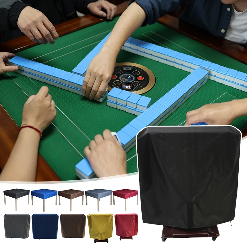 Universal Foldable Mahjong Machine Tablecloth Waterproof Sun-proof Dustproof Mahjong Table Cover Elastic Outdoor Tablecloth