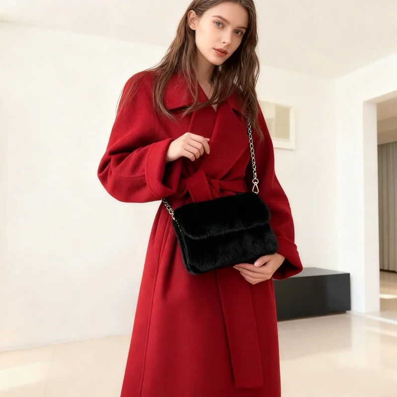 

Mink Women's Bag Luxury Handbag Women Furry Female Bags For Women's Shoulder Bags Trend 2025 Luxury Bag Designers Crossbody Bags