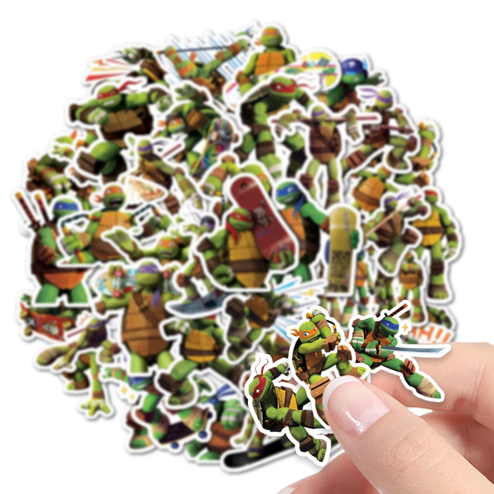 40pcs Teenage Mutant Ninja Turtles Stickers Can Be Used For Decoration Such As Thermos Cups, Wall Refrigerators, Computers, Etc