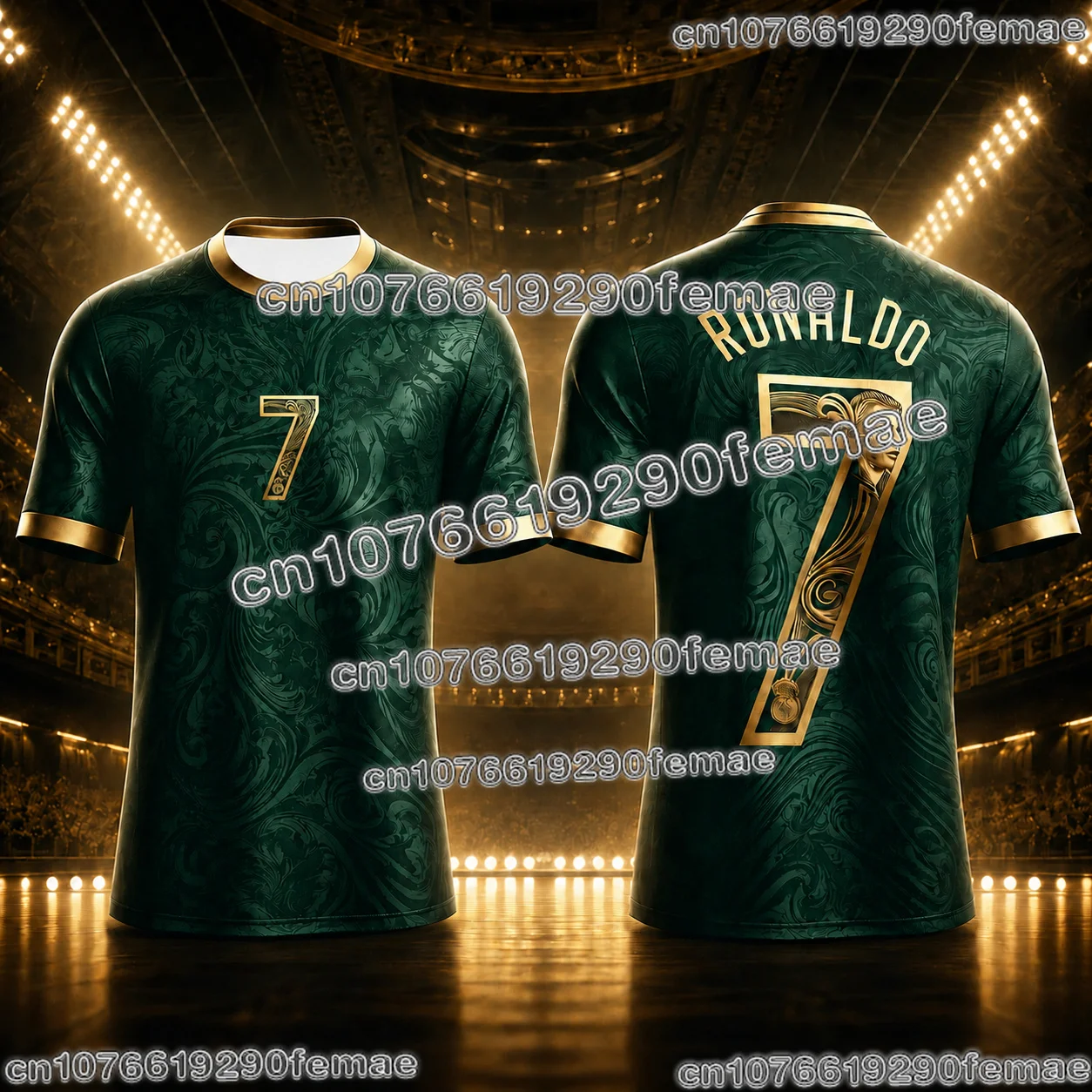 Cristiano Ronaldo Memorial Fan Jersey 3D Graphic Printed T-Shirt Summer Breathable Quick Dry Luxury Casual Kids Sportswear view 5