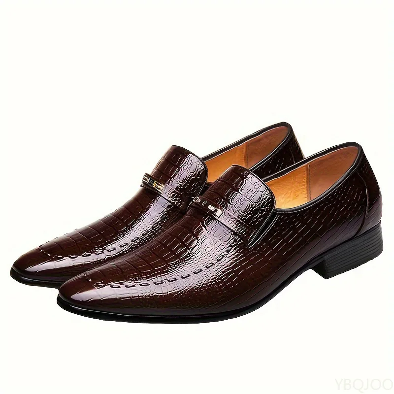 2025 Large Size Fashionable Men's Office Formal Shoes Low Cut Daily Comfortable Pointed Multifunctional Men's Wedding Shoes - Image 4