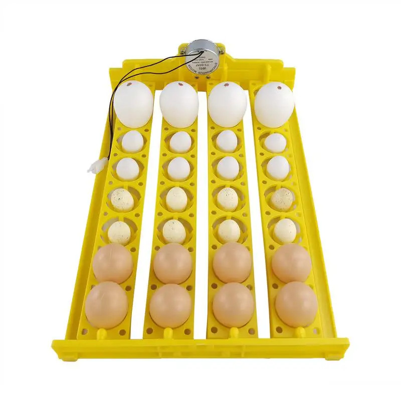 Egg Incubator Tray Poultry Hatching Machine Brooder Incubator Automatic Egg Turner Tray 32 Eggs Holder Rack Fits for Incubators