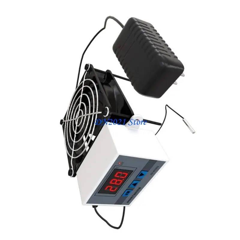 F3KE 12V1A Controle temperatura Ventilador para PC e Multimedias Radiator 8cm 12cm