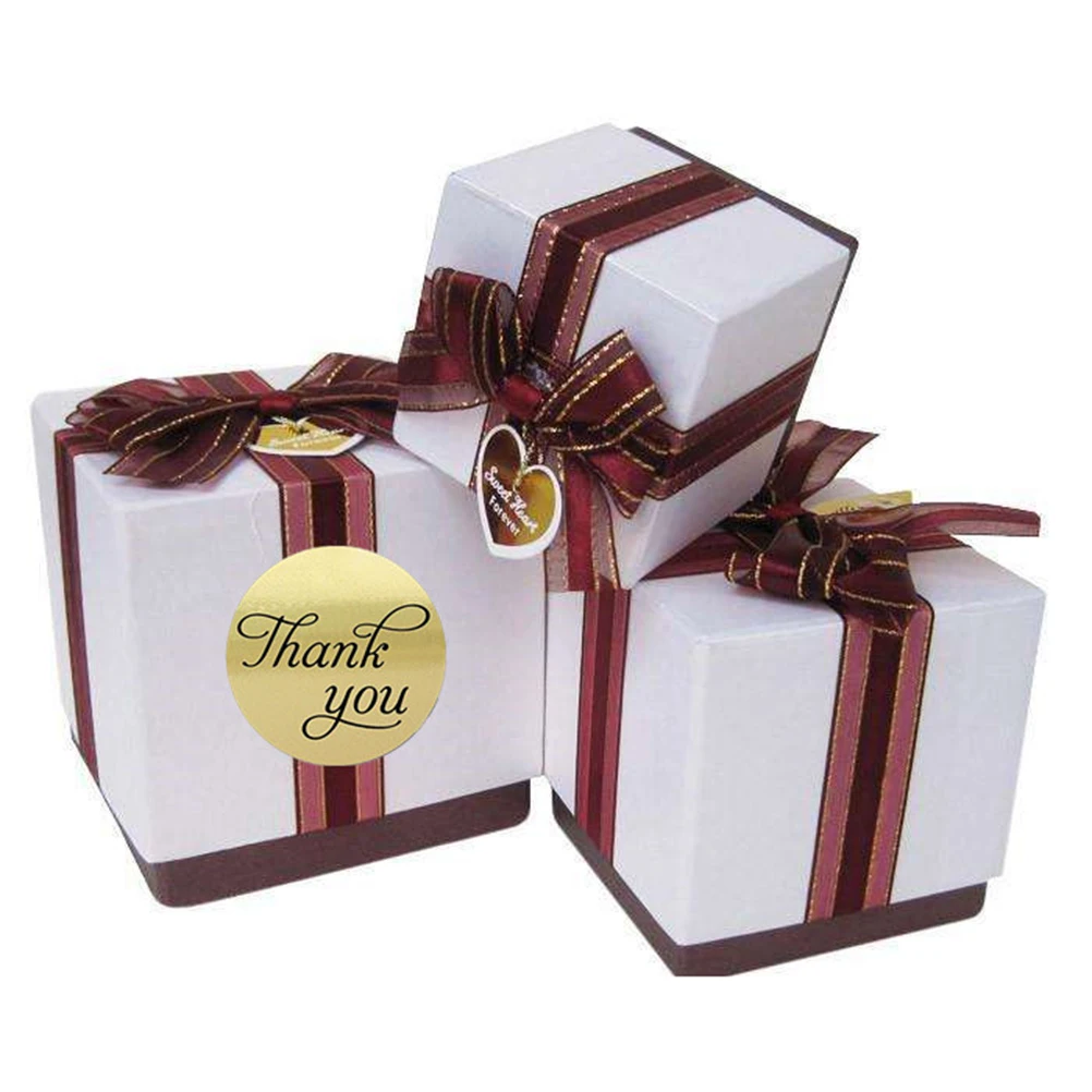 

2 Rolls Label Sticker Circle Sticky Food Labels Kraft Adhesive Decorative Bag Sealer H made Gifts Party
