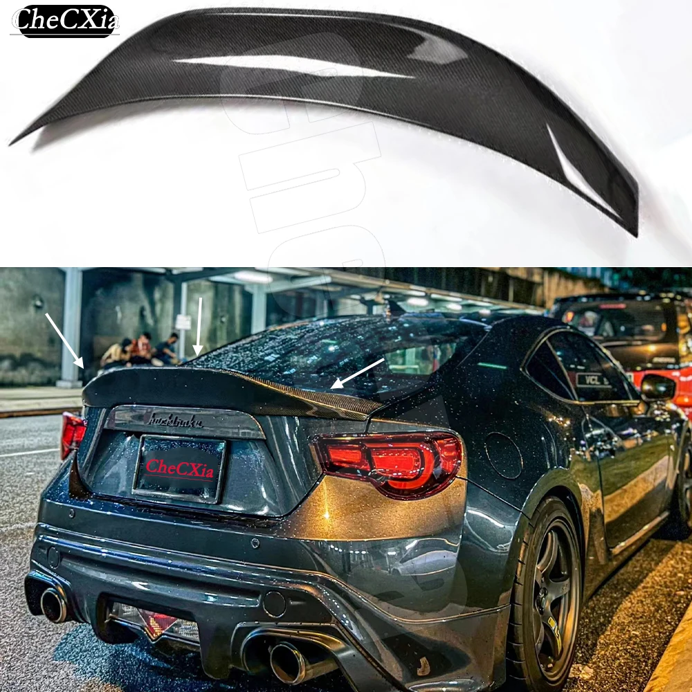 Suitable For Toyota 86GT Subaru BRZ 2012-2020 Upgraded With LEG Style Rear Spoiler Made Of High-Quality Carbon Fiber Material