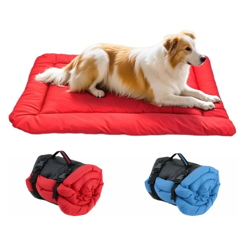 

Водонепроницаемый дорожный коврик для домашних животных, портативный уличный коврик для собак и кошек, складной с ручкой, подходящий для уличных сцен