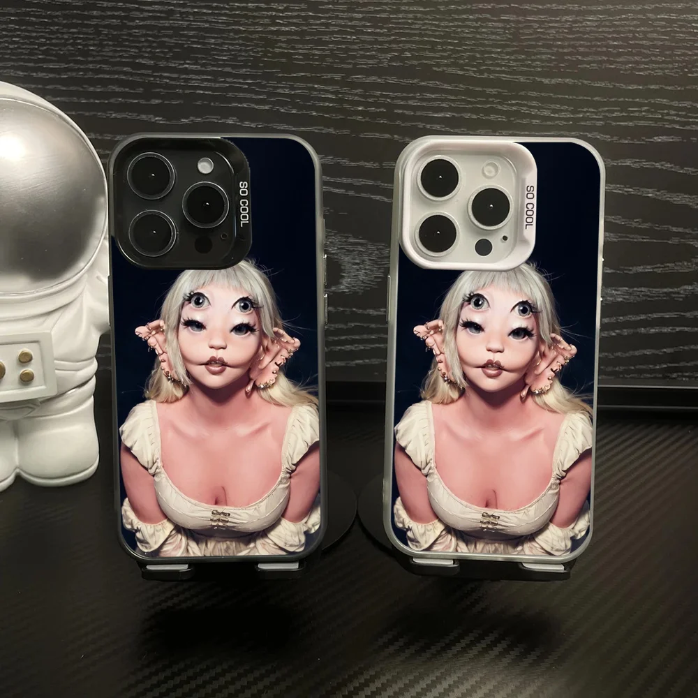 

Singer M-Melanie Portals Martinez Phone Case Phone Case IMD Color Silver Shell For IPhone 16 15 14 13 12 11 Pro Max Plus