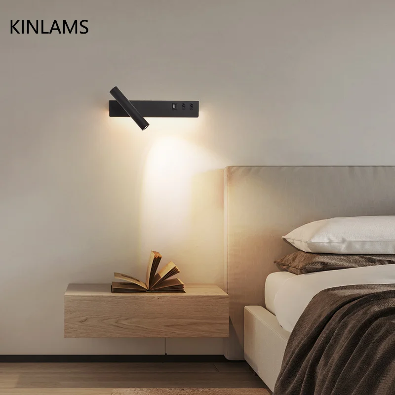 long-strip-dual-switch-usb-connector-charging-wall-light-rotatable-atmosphere-light-spotlight-led-bedroom-bedside-study-reading