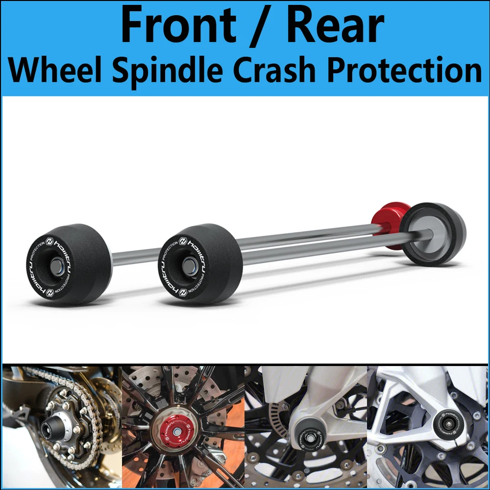 

Front Rear wheel Spindle Crash Protection For Ducati Hypermotard 796/821/939 SP /950 SP RVE/1100 EVO/ 2008-2023