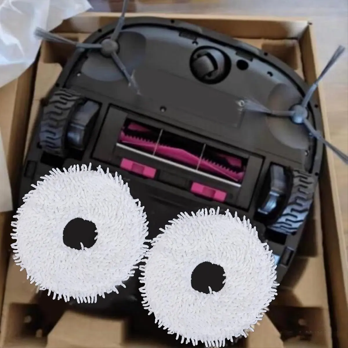 106 ABPX Kit de accesorios para aspiradora J12 para Ultra con fregonas, bolsas para polvo y cepillos laterales para una limpieza efectiva