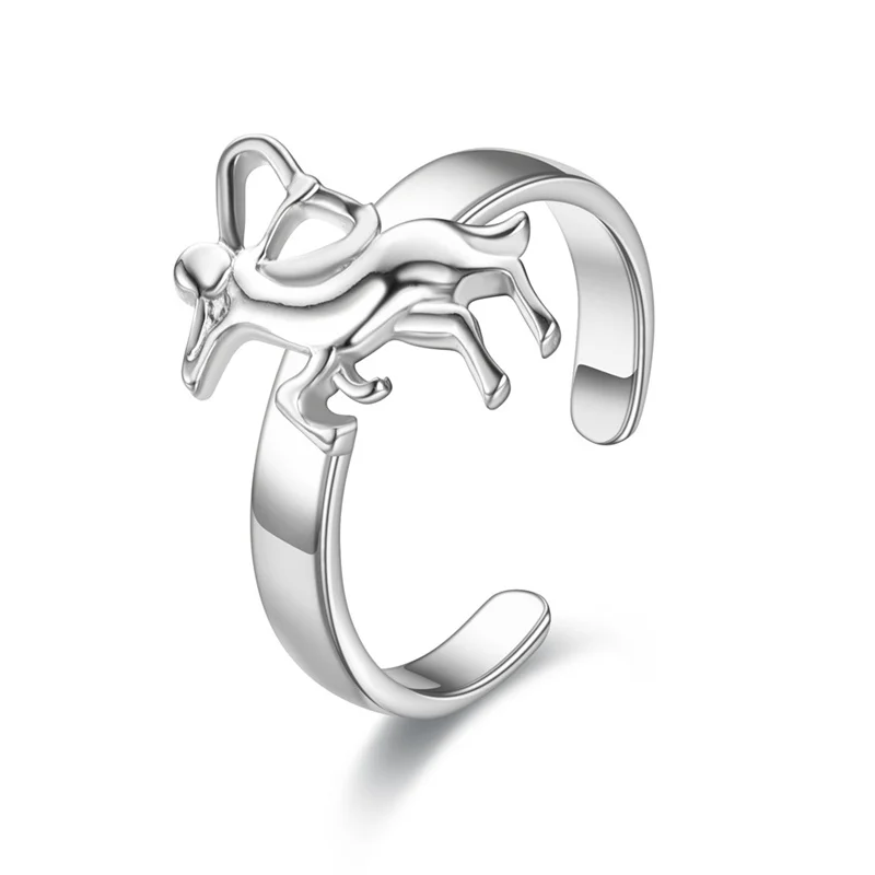 Stainless Steel Adjustable Personality 12 Constellation Open Ring Gift. Gemini, Leo, Taurus Cancer