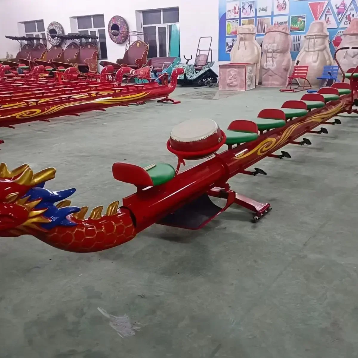 Ice dragon boat, new outdoor double four eight ice dragon boat