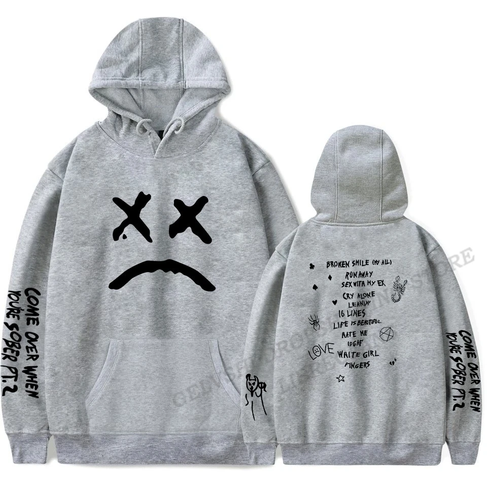 Men Women Fashion Hoodies Kids Hip Hop Hoodies Women Sweats Boy Coats Rapper Sweats Men\'s Clothing Cry Baby Coat Lil Peep Hoodie