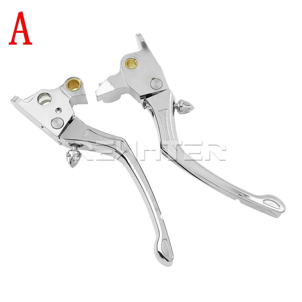 Motorcycle Chrome Regulator Clutch & Brake Lever Set For Harley Touring 08-2019 Road Glide King Street Glide FLHT FLHX FLTR FLHR