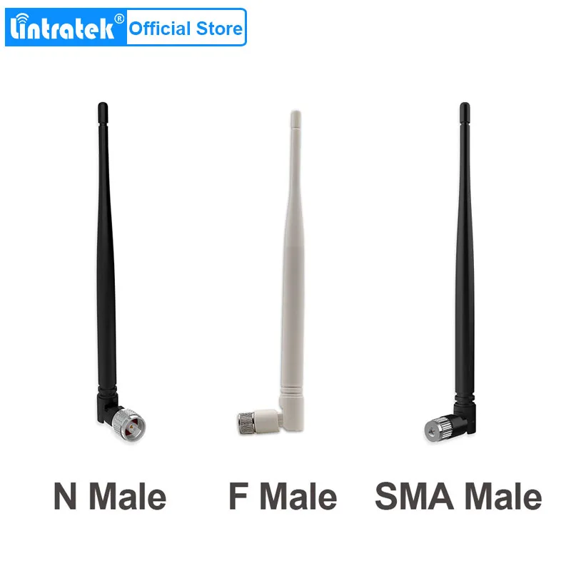 Lintratek Indoor External 3dBi Omni Antenna CDMA GSM DCS WCDMA AWS PCS 2g 3g 4g lte Whip Antenna for signal boosters repaters