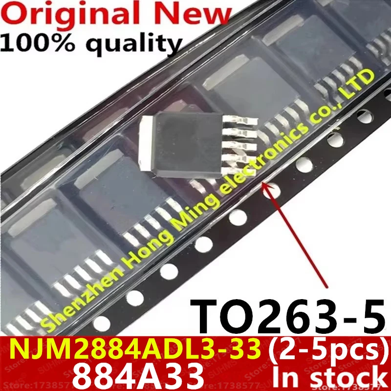 (2-5piece)100% New NJM2884ADL3-33 NJM2884ADL3 884A33 TO252-5 Chipset