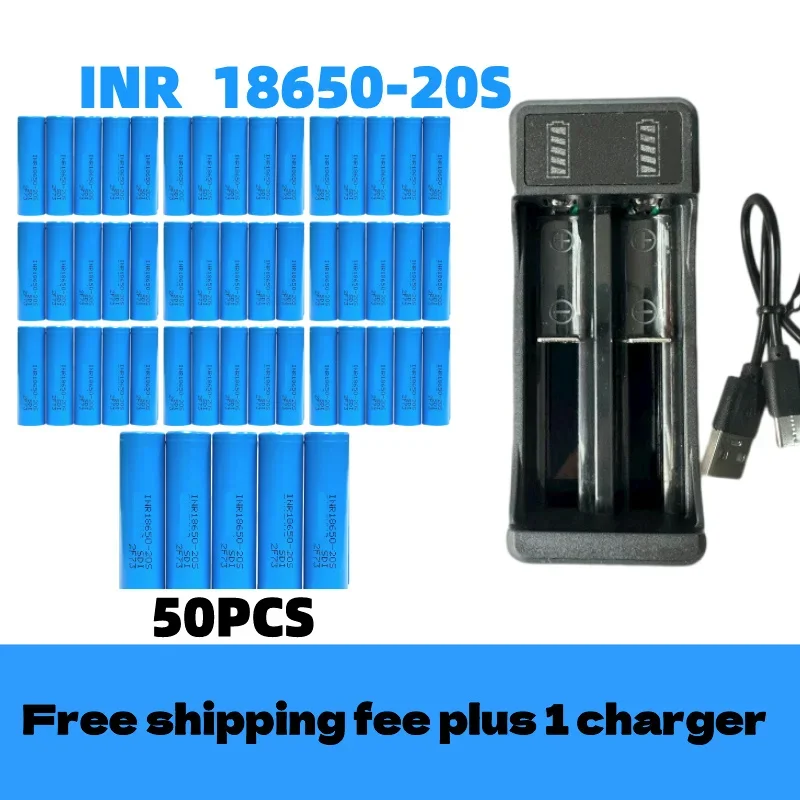 Batería recargable de iones de litio para destornillador, cargador de 3,7 V y 3000mAh, 20S, envío gratis, 18650