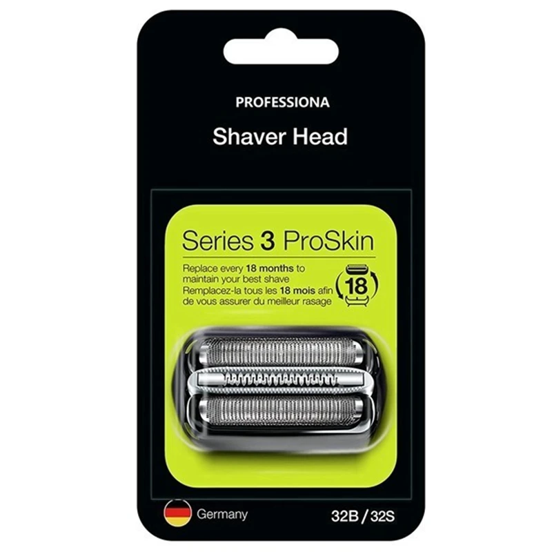 

32B Replacement Head Foil & Cutter Compatible with Braun Series 3 shavers 32B 3000s, 3010s, 3040s, 3050cc, 3070cc, 3080s