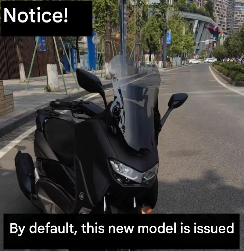 FOR YAMAHA NMAX155 20-24 Adjustable Lift Windshield Universal Fit for TCS Models Head-On Wind Deflection Angle Reducer