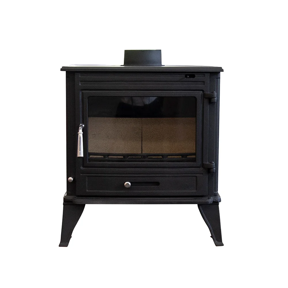 Wholesale New Design cast iron stove with oven firewood wood burning stove fireplace for home