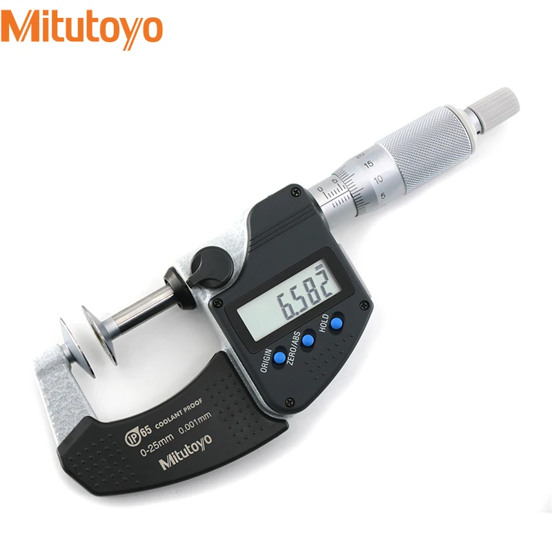 MITUTOYO 369-250-30(0-25mm) 369-251-30(25-50mm) Series 369 Non-Rotating Spindle Type Digital Disk Micrometers