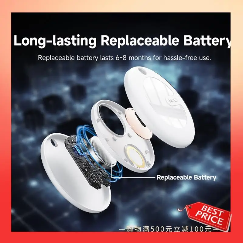 

ABNR Mili Smart Tracker Mitag Bluetooth Locator Anti-Lost Device Mobile Keys Pet Elderly Kid Finder For Android Find My