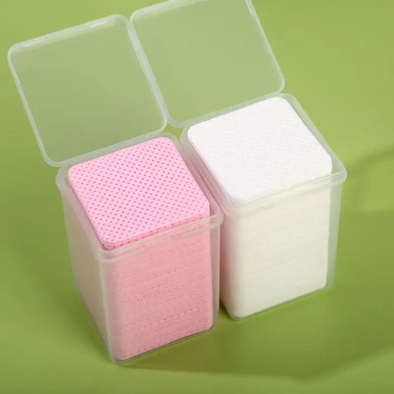 200Pcs Lint‑Free Nail Wipes Eyelash Extension Glue Remover Pad Nail Polish Cleansing Tissue For Beauty Salon Professional Use view 6