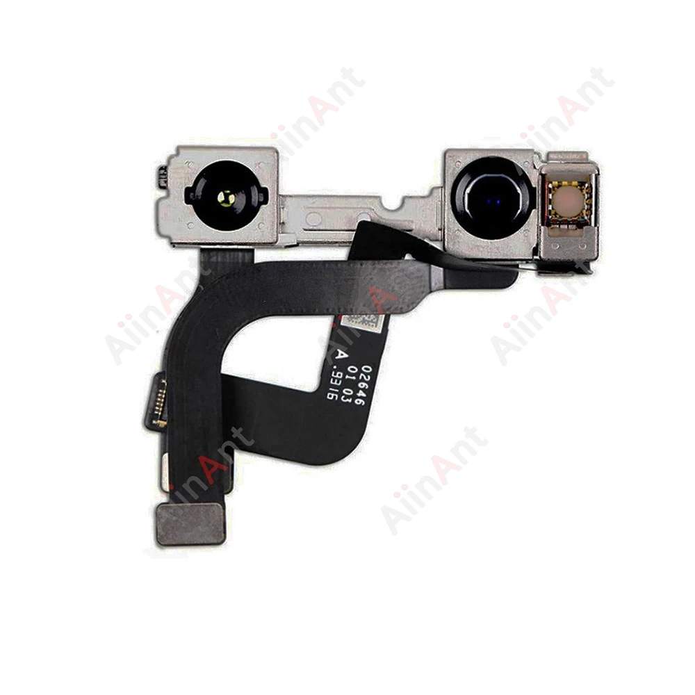 AiinAnt Small Proximity Light Sensor Front Camera Flex Cable For iPhone 15 14 13 12 Pro Max Plus mini Phone Parts No Face ID