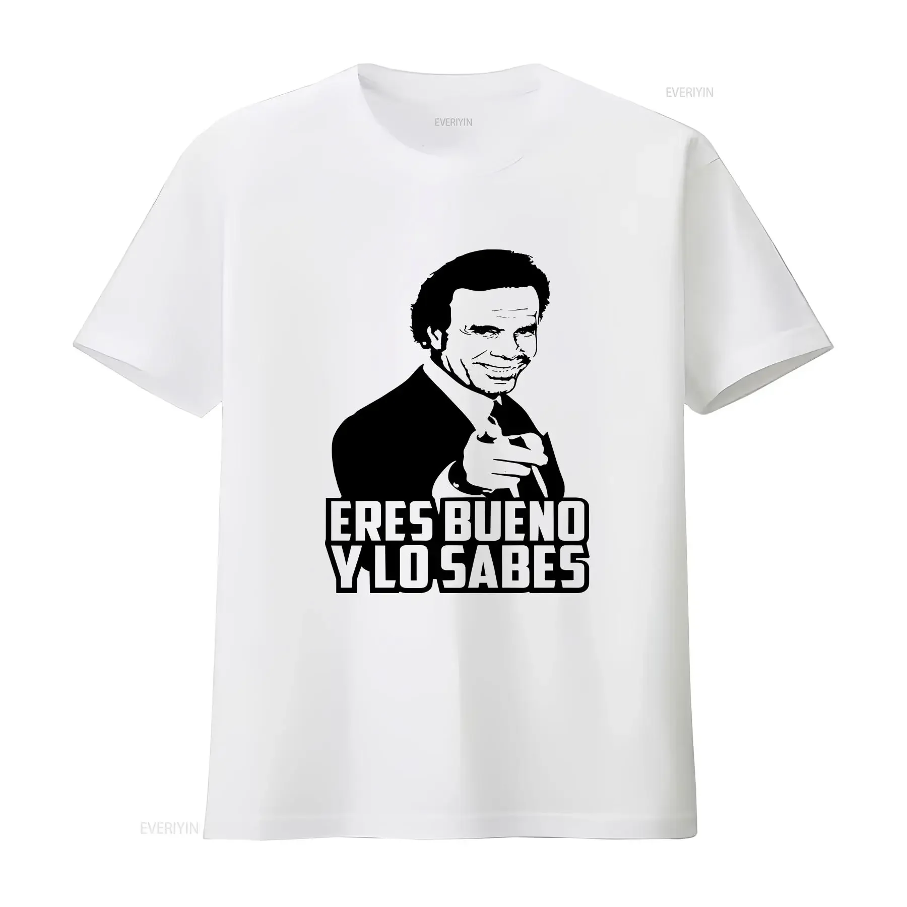 Eres bueno Y lo sabes Vintage T Shirt Julio Iglesias Starry Night Un hombre solo vintage Washed Versatile designer clothes
