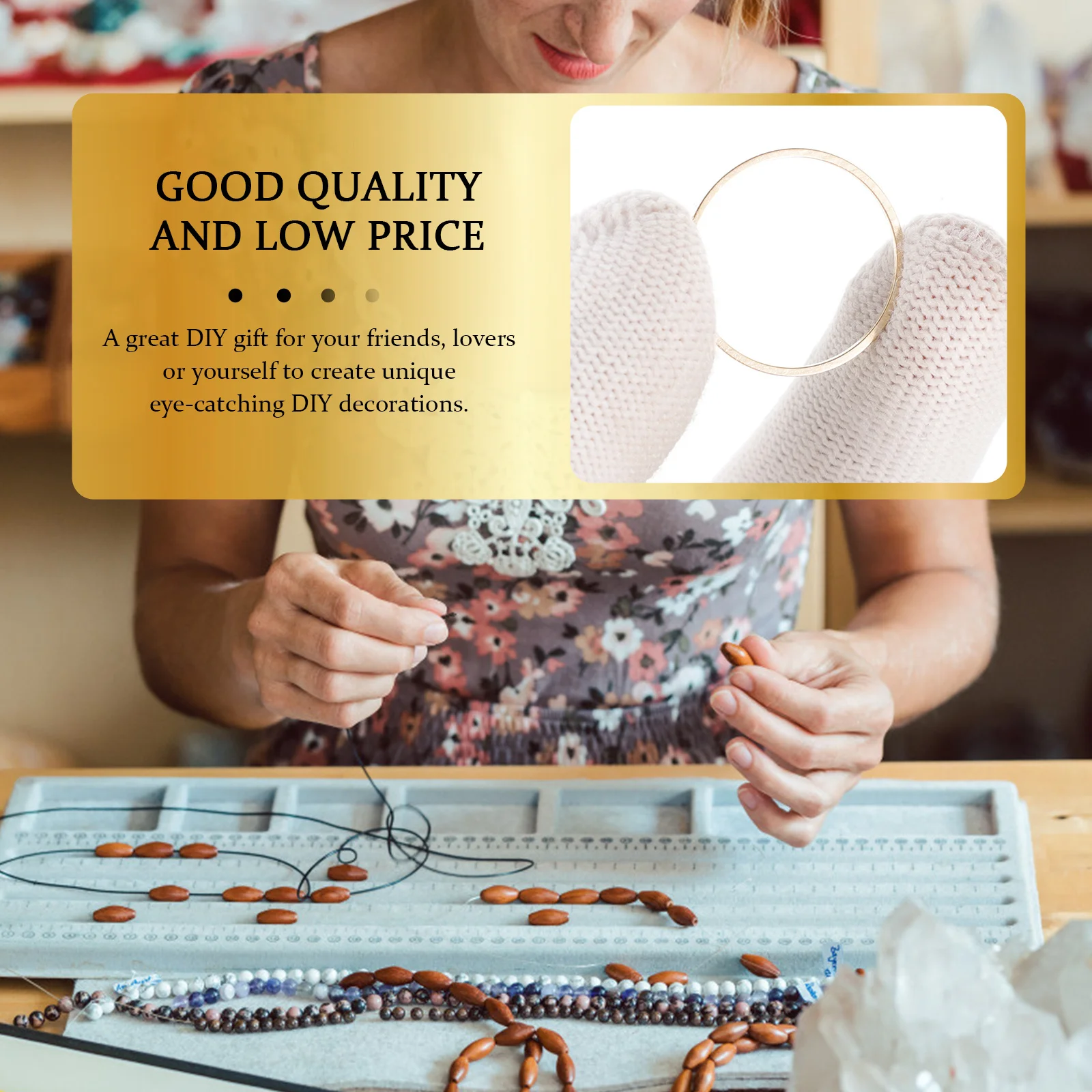 80 قطعة صنع المجوهرات النحاسية الأطواق دائرة القرط المستديرة DIY قلادة الإطار الديكور سحر لقلادة سوار المفاتيح #5