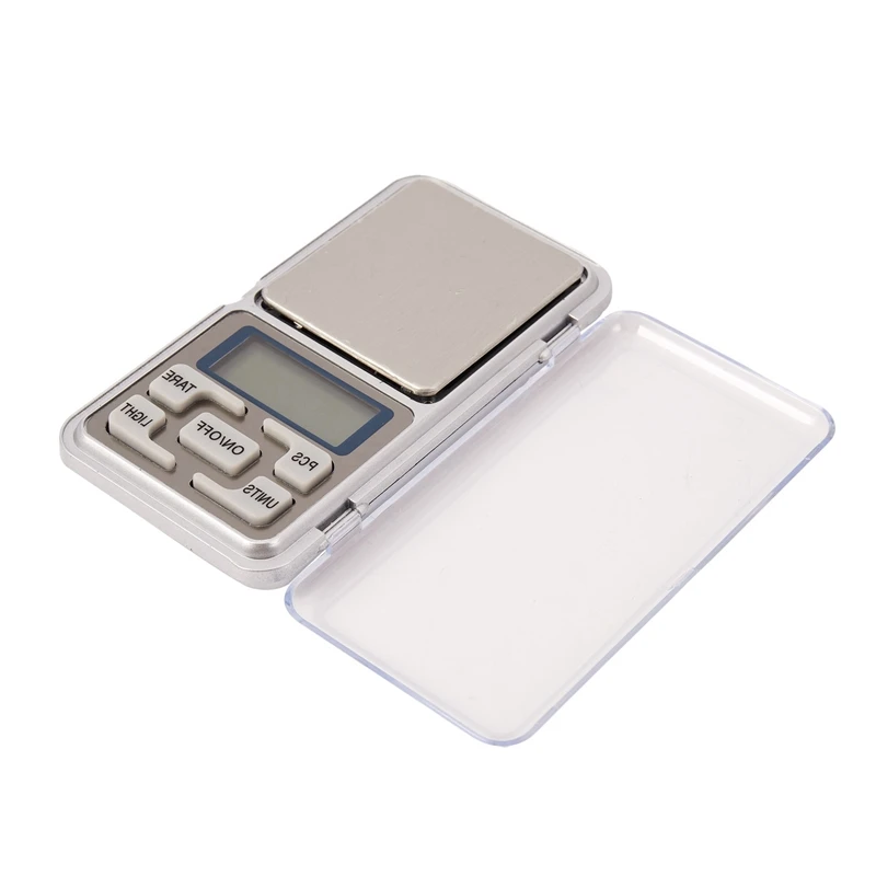 미니 디지털 저울 쥬얼리 저울, LCD 디스플레이 고정밀 측정 포켓 무게추 도구, 500G X 0.01G, 2 개