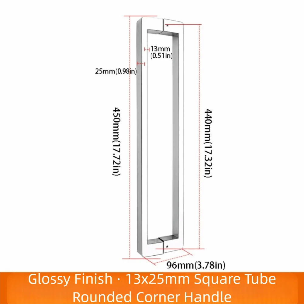 

Ручка для душевой комнаты из нержавеющей стали 304, утолщенный дизайн, стеклянная дверная ручка с медным сердечником, элитная атмосфера, ярко-черная отделка