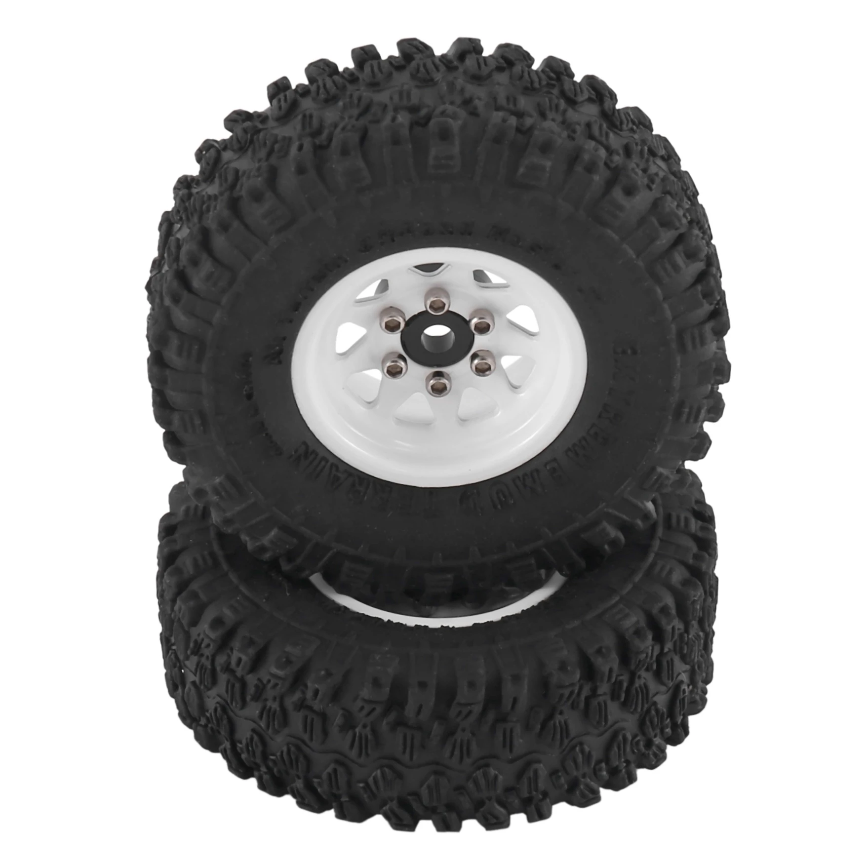 4pcs Metal 1.0" Beadlock Deep Dish Wheel Tire Set For 1/18 1/24 RC Crawler Car Axial SCX24 AX24 TRX4M FMS FCX24 Upgrade Parts