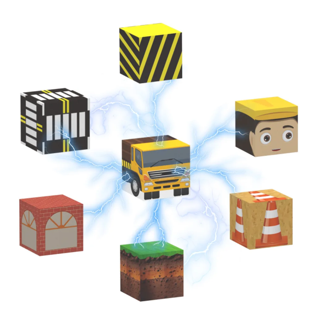 Ensemble de 138 blocs magnétiques, jouets de Construction pour enfants, modèles d'ingénierie de Construction pour garçons et filles, Cubes sensoriels STEM Montessori, cadeaux