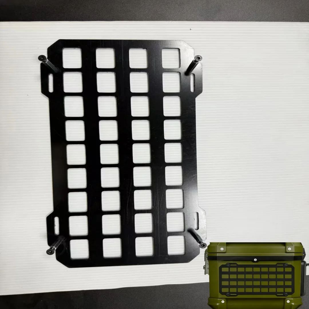 

Motorcycle Molle Panel For Trunk Storage DIY Acce Waterproof Plastic Panel Tactical Universal Side Box Organizer Modular Storage