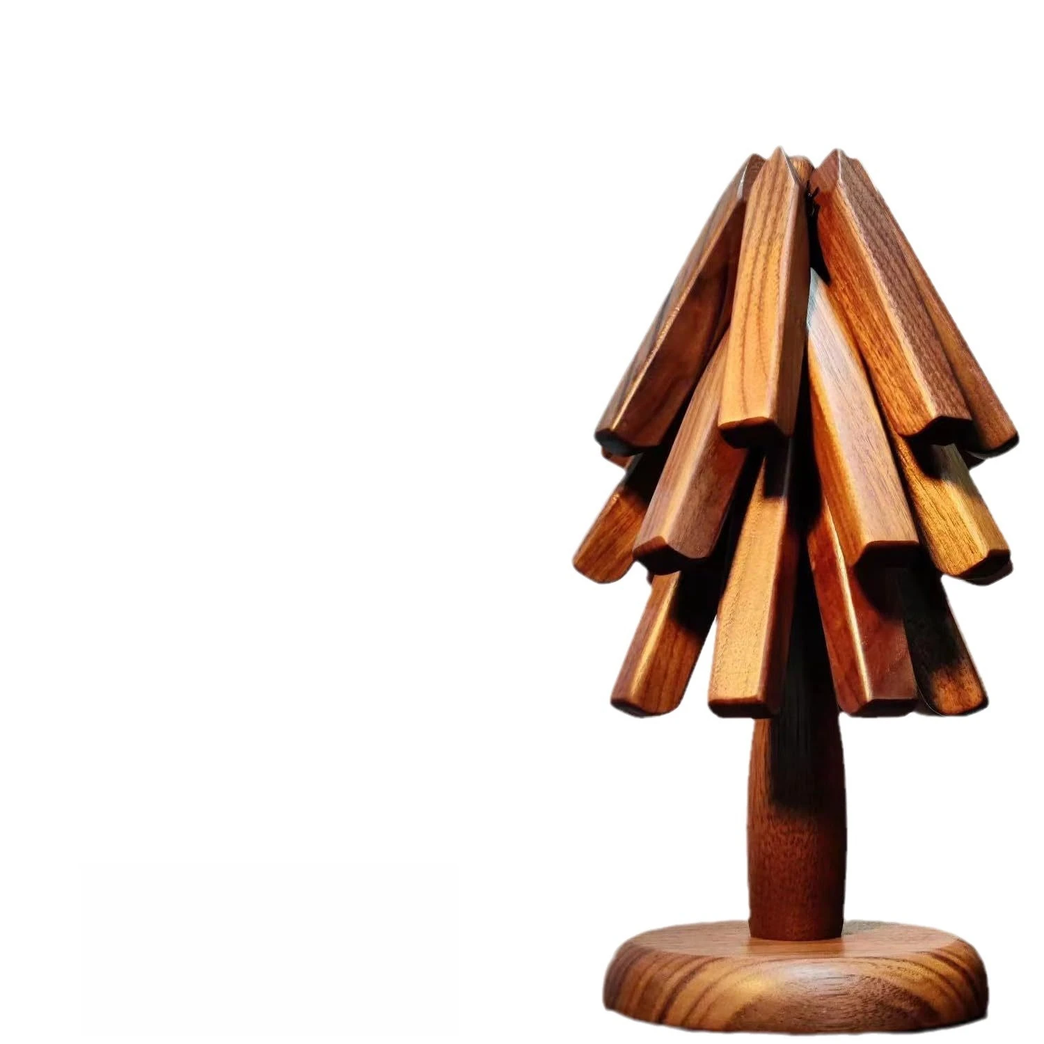 

Бытовой термоизоляционный коврик из цельного дерева, обеденный стол, подставка для роста, противоожоговой чайный поднос, украшение для рабочего стола