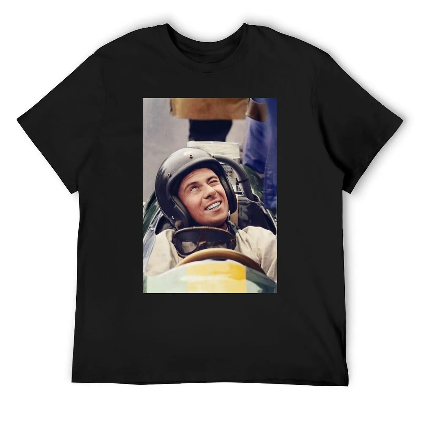 

Jim Clark in his Lotus T-Shirt graphics cute tops blue archive men t shirt