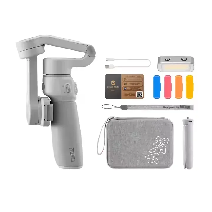Zhiyun Smooth Q4 Combo Smartphone Gimbal 3-Axis Handheld Cell Phone Stabilizer for i-Phone 12 13 Pro Max HUA-WEI Xiao-mi