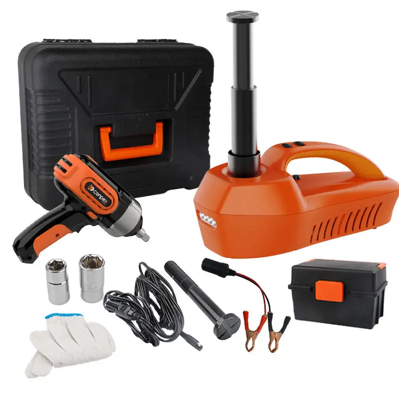 Conpex 4in 1 12volt Car Jack Motor Car Quick Jack Hydraulic 550mm High Car Support Jack Stand Emergency Repair Tool