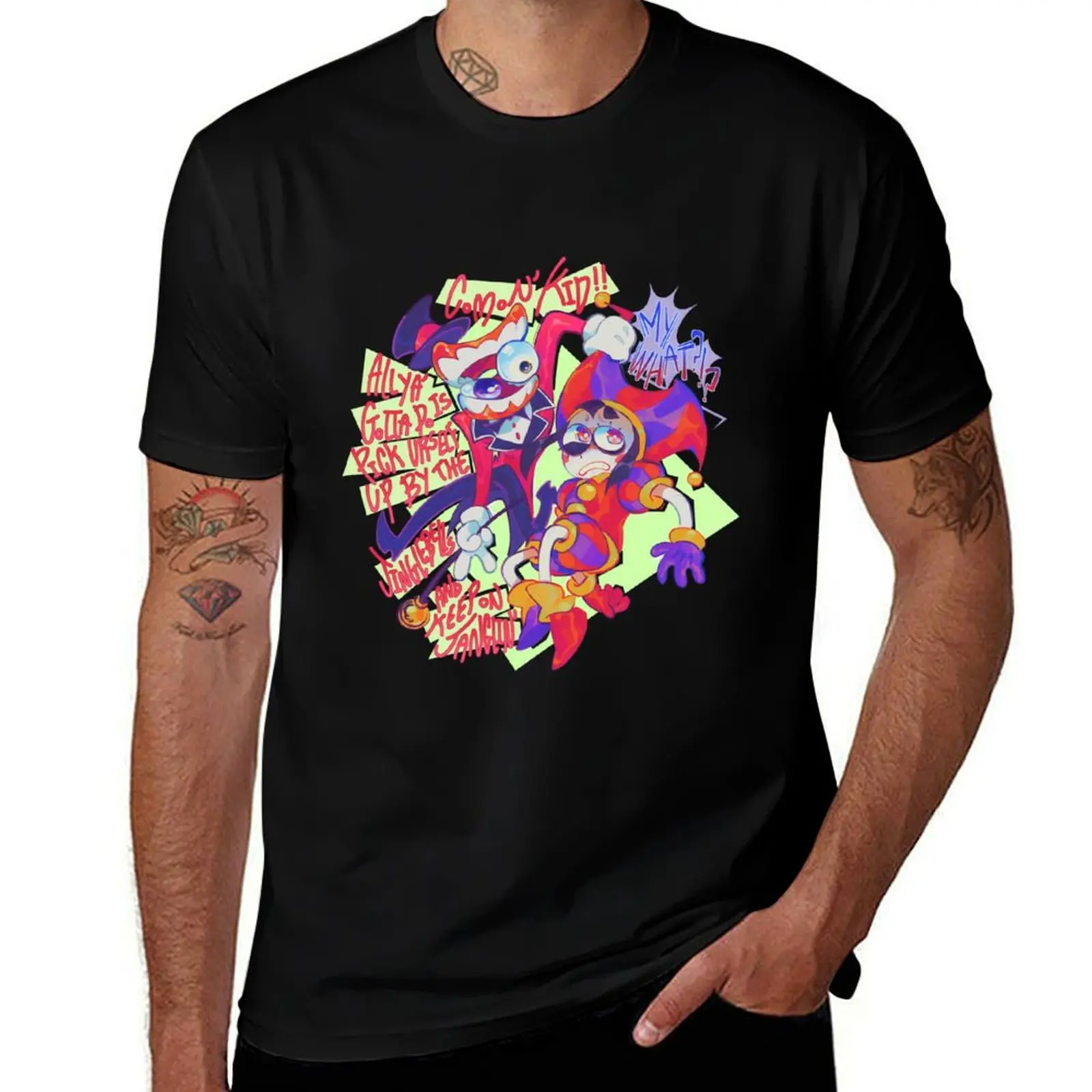 

the amazing digital circus art T-Shirt blacks valentines clothes graphic tee shirt oversized t shirts for men