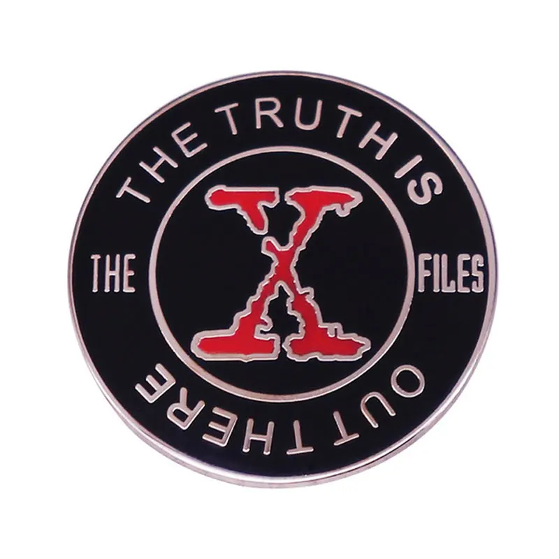 The X Files Bring Back Mulder and Scully Enamel Pin I Still Want To Believe UFO Metal Brooch Badge Backpack Accessory Gifts