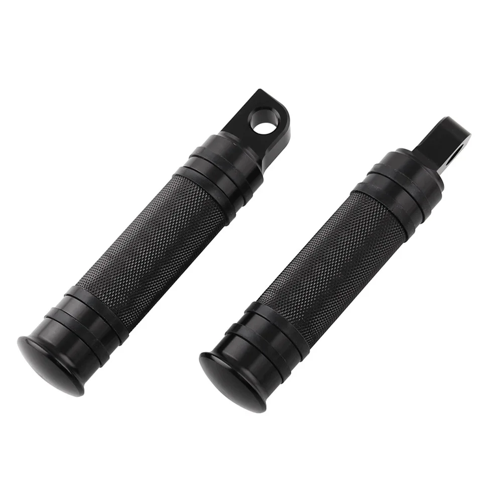 

2pcs Motorcycle Foot Pegs Aluminum Wide Surface Rest Black Durable Knurled Grip Slim Design Foot Rest Pegs Motorcycle