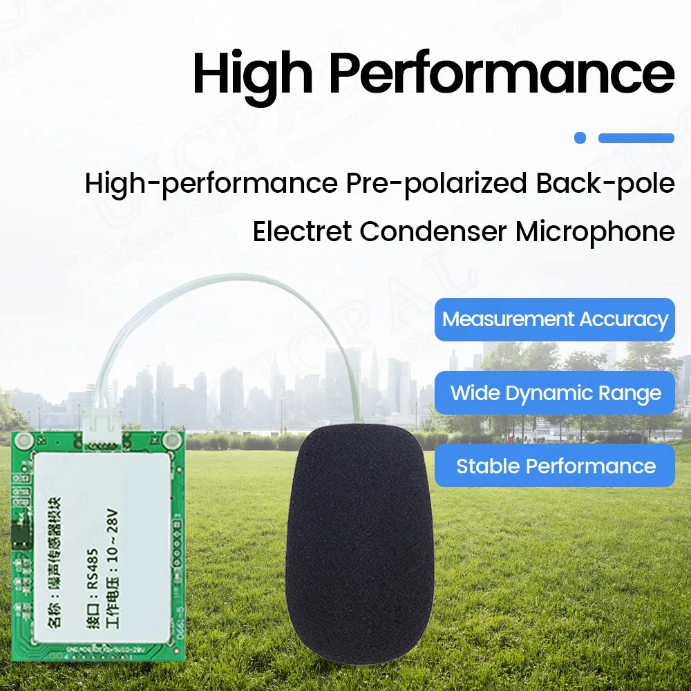 Decibel Meter Noise Sensor Module Tester Transmitter Output TTL RS485 0-3V 30-120dBA 20-12.5kHz High Precision