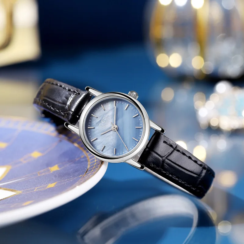 Luz de luxo beimu dial relógio feminino retro nicho high-end sentimento pulseira de bambu à prova dwaterproof água senhoras fshion relógio de quartzo relógios de pulso