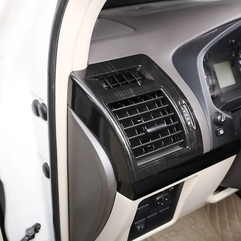 

ABS Carbon Fiber For Toyota Land Cruiser Prado FJ150 150 2018 Car Air Conditioner Side Outlet Frame Sticker Car Accessories