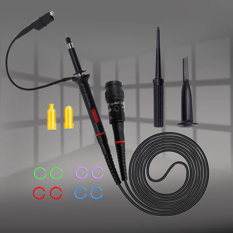 ZOYI راسم الذبذبات التحقيق عدة 1X 10X عالية الدقة راسم الذبذبات محلل التمساح كليب التحقيق موصلات الاختبار