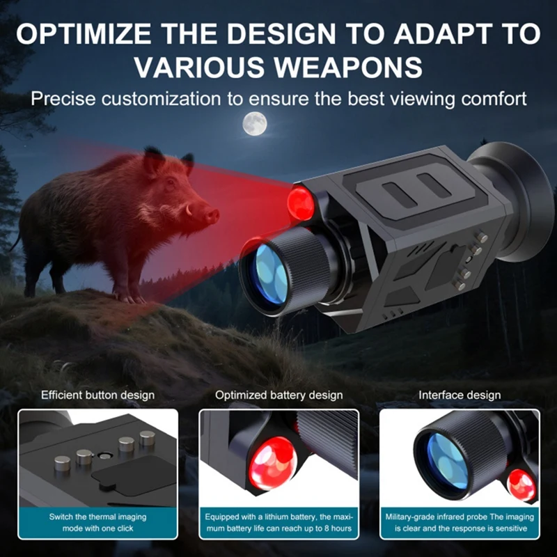 

HD Night Vision Telescope Day and Night Dual-Use Camera Video Head-Mounted Storage Card Surveillance(Not Included Card )-A63M