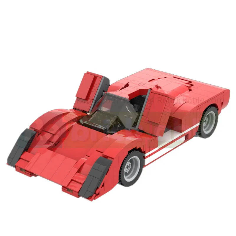 

MOC-230823 Red Iconic Sports Car Racing Blocks Model 1047 PartsMOC Creative Boys Kids Birthday Building Blocks Toy Gift