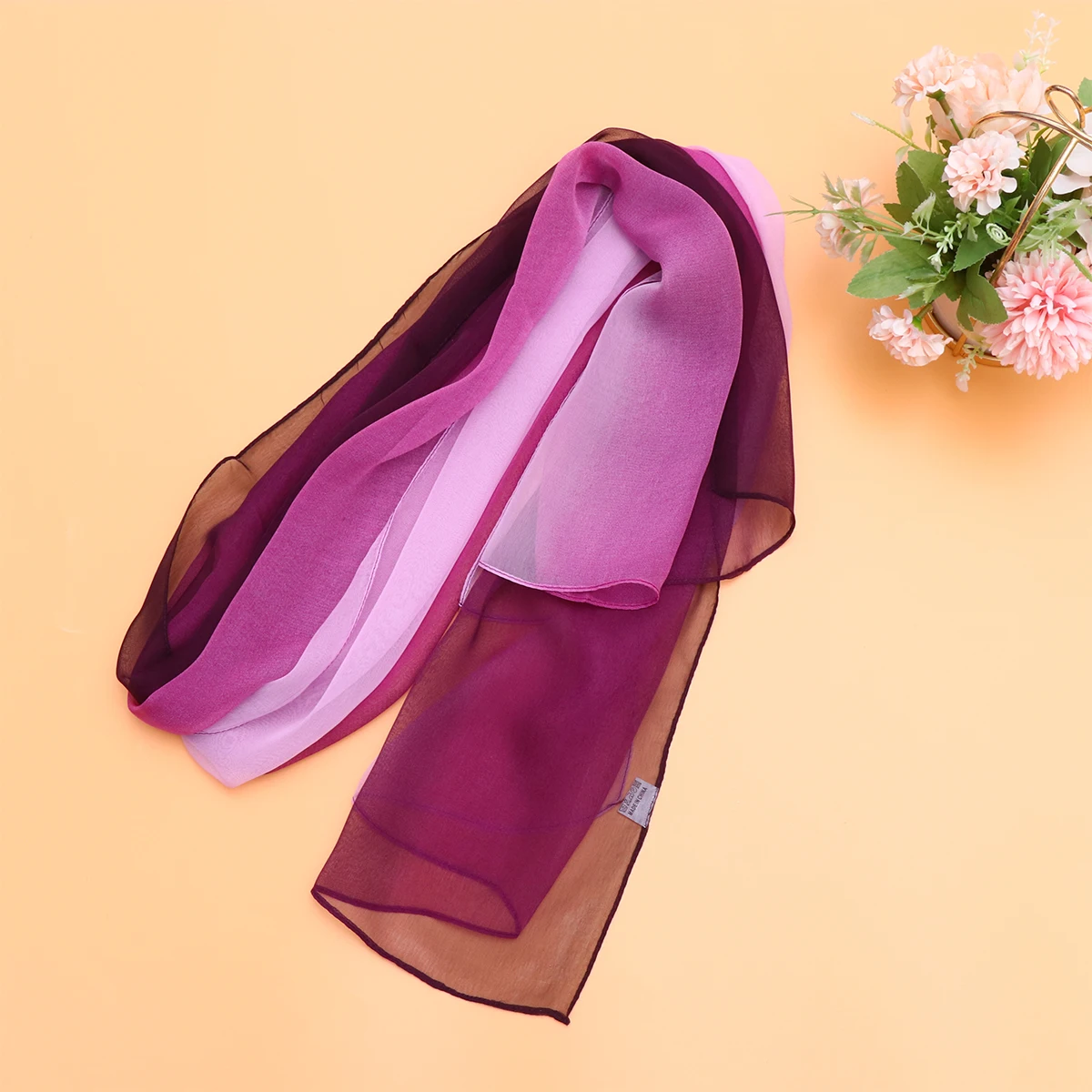 

1pc Gradient Scarf Shawl Wraps Elegant Muffler Women Cape Transition Color Fashion Sunscreen Breathing Fabric Soft Comfortable